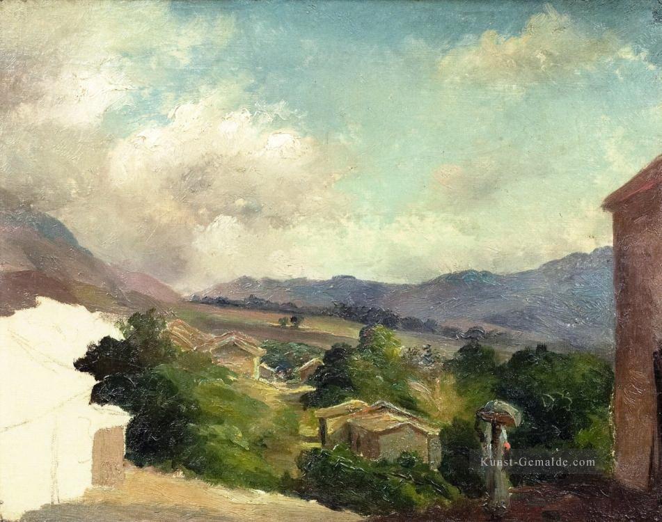 berg Landschaft in saint thomas antilles unvollendet Camille Pissarro Ölgemälde